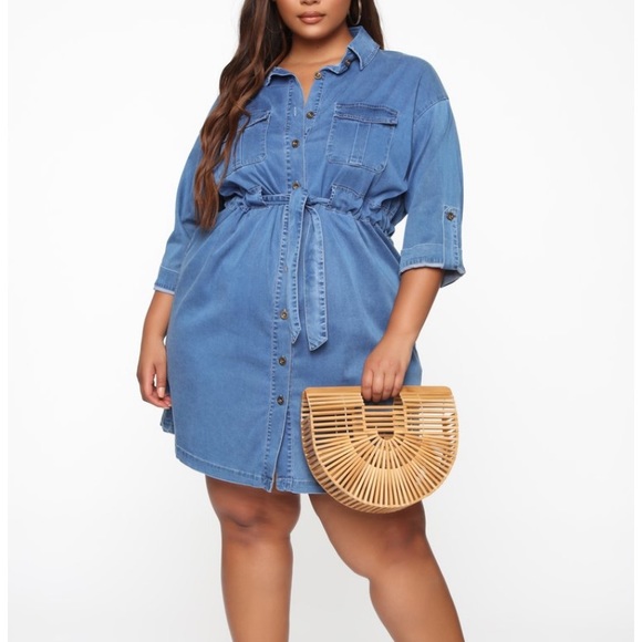 Fashion Nova Dresses & Skirts - FASHION NOVA DENIM DRESS
